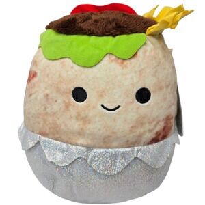 Squishmallows Bernardo Burrito Stuffed Animal Plush 8" Food Squad Kellytoy